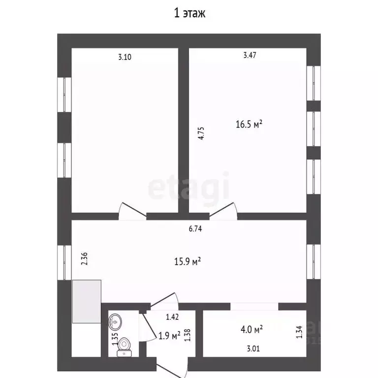 Дом в Челябинская область, Миасс ул. Фрунзе, 34 (70 м) - Фото 2