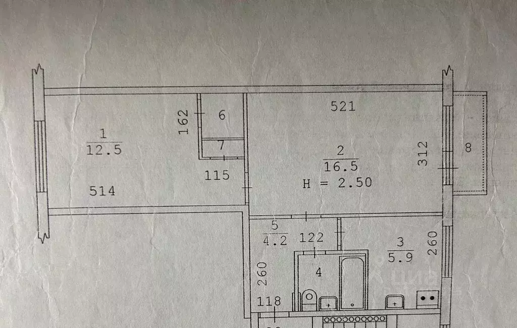 Квартира, 2 комнаты, 44 м - Фото 0