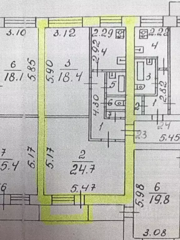 2-к кв. Новгородская область, Великий Новгород ул. Ломоносова, 24/1 ... - Фото 2