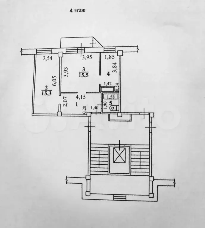 2-к. квартира, 52,4 м, 4/10 эт. - Фото 0