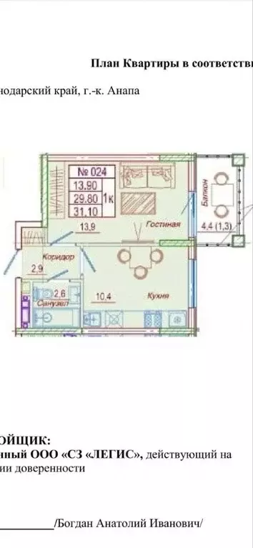 1-к кв. Краснодарский край, Анапа муниципальный округ, с. Сукко ул. ... - Фото 2