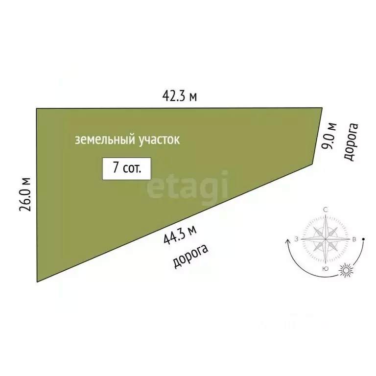 Участок в Тюменская область, Тюменский муниципальный округ, д. ... - Фото 0