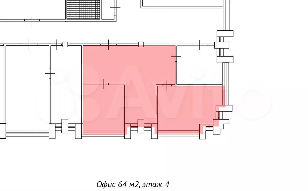 64 м офис на юге, отличный БЦ, рядом метро - Фото 0