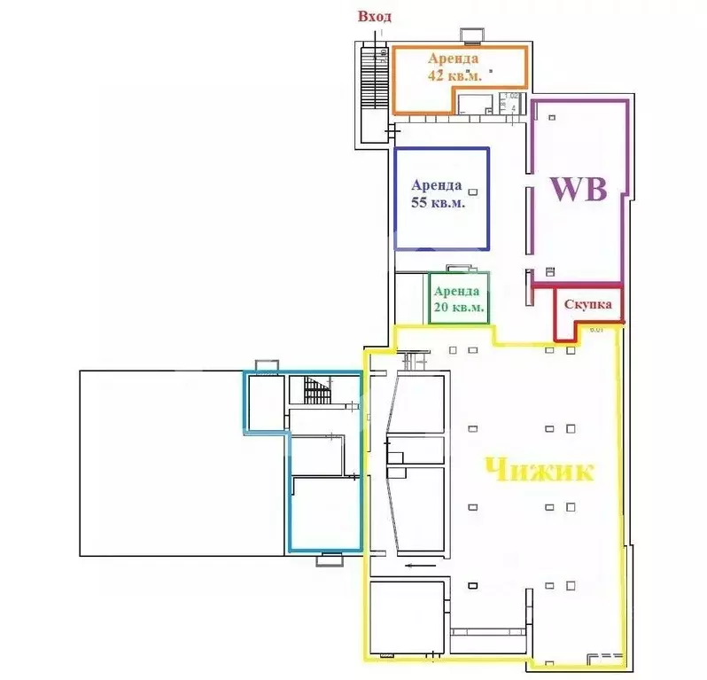 Помещение свободного назначения в Москва Солнцевский просп., 24 (855 ... - Фото 2