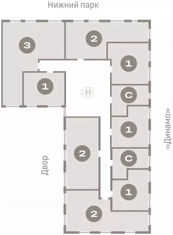 Студия Липецкая область, Липецк пл. Петра Великого, 1 (24.7 м) - Фото 1
