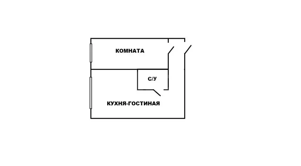 2-комнатная квартира: Донской, улица Кирова, 34А (42.7 м) - Фото 1