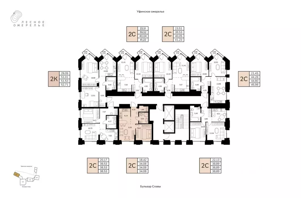 2-к кв. Башкортостан, Уфа ул. Чудинова (34.08 м) - Фото 2