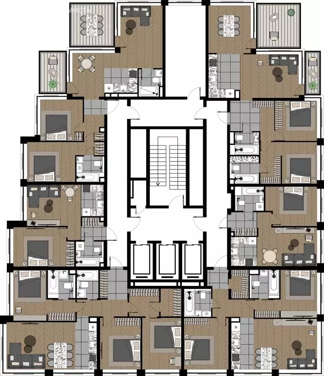 2-комнатная квартира: Москва, улица Берзарина, 37 (67.45 м) - Фото 0