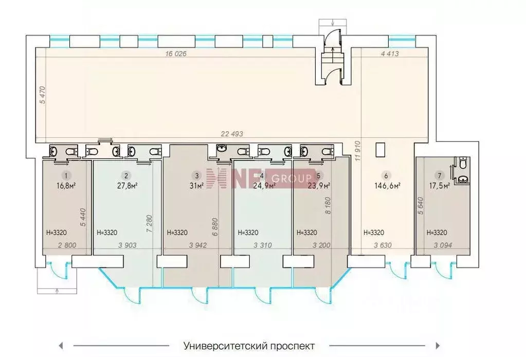 Торговая площадь в Москва Ленинский просп., 62/1 (147 м) - Фото 2