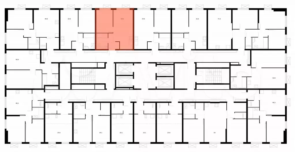 1-к. квартира, 34,6 м, 24/33 эт. - Фото 1