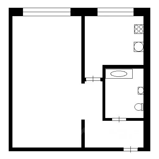 1-к кв. Омская область, Омск Московка-2 мкр, ул. Шакурова, 10 (35.0 м) - Фото 1