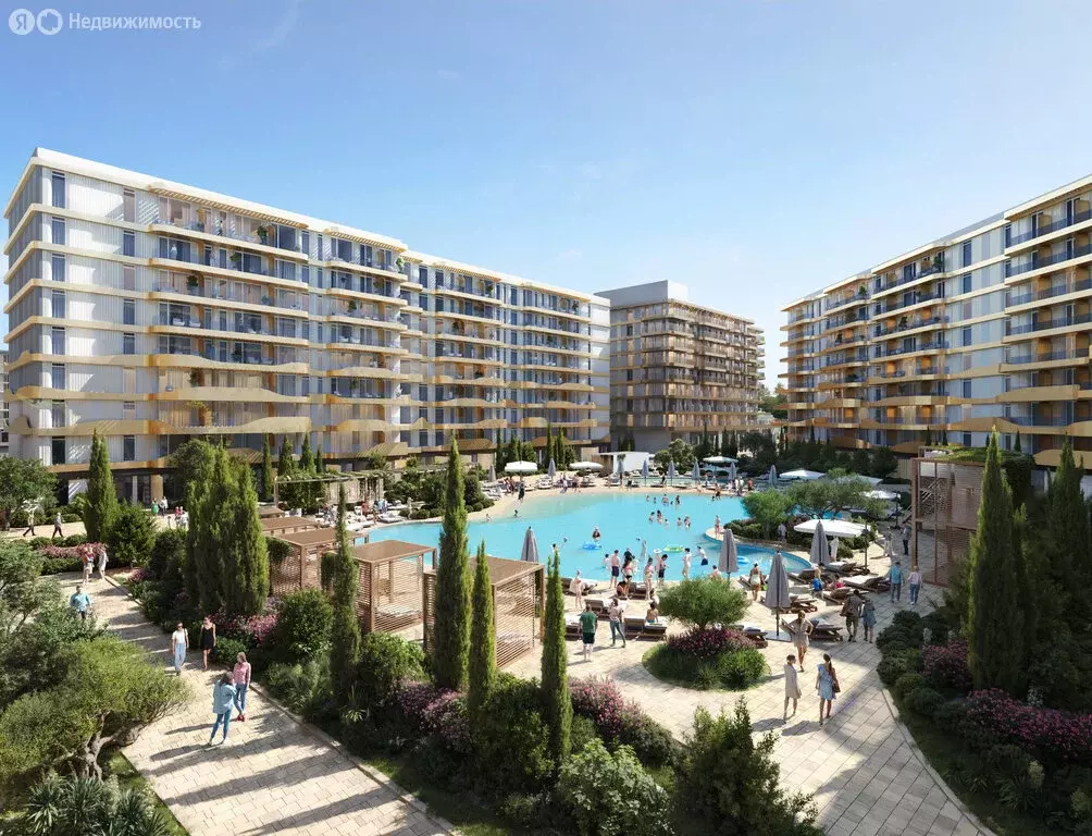 1-комнатная квартира: Анапа, ЖК Лучи (32.96 м) - Фото 0