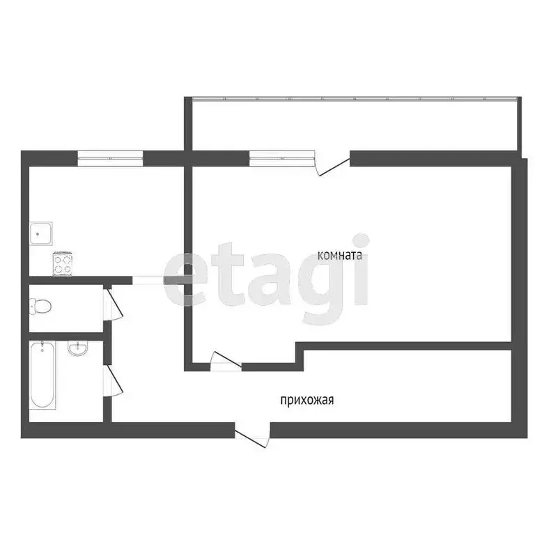 1-комнатная квартира: Челябинск, Южноуральская улица, 21 (40.3 м) - Фото 1