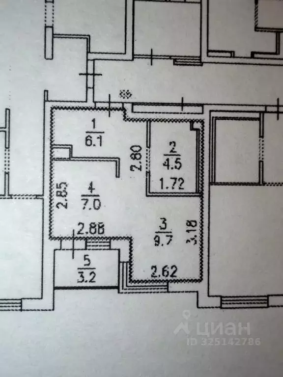 Студия Свердловская область, Екатеринбург ул. Абрикосовая, 58 (27.3 м) - Фото 2