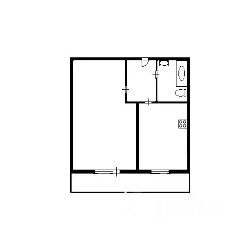 1-к кв. Новосибирская область, Новосибирск ул. Петухова, 99/1 (25.6 м) - Фото 1