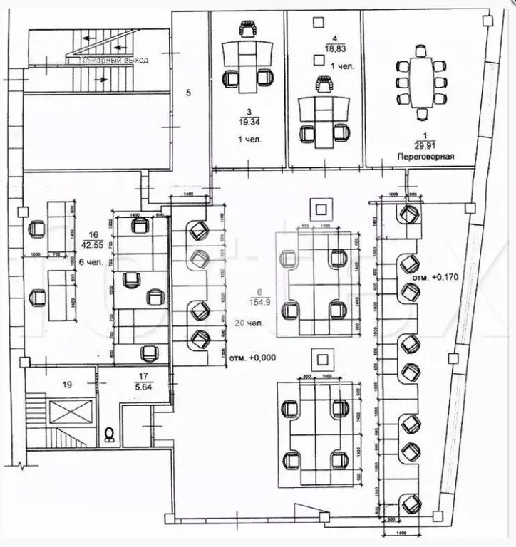 Офис в Москва Средний Овчинниковский пер., 4С1 (300 м) - Фото 1