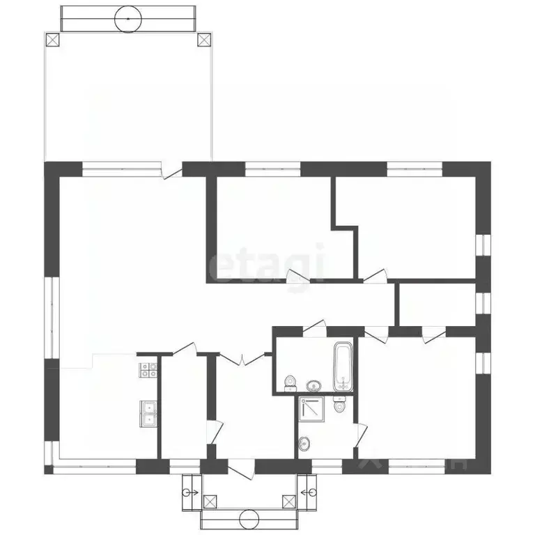 Дом в Тюменская область, Тюменский муниципальный округ, д. ... - Фото 1