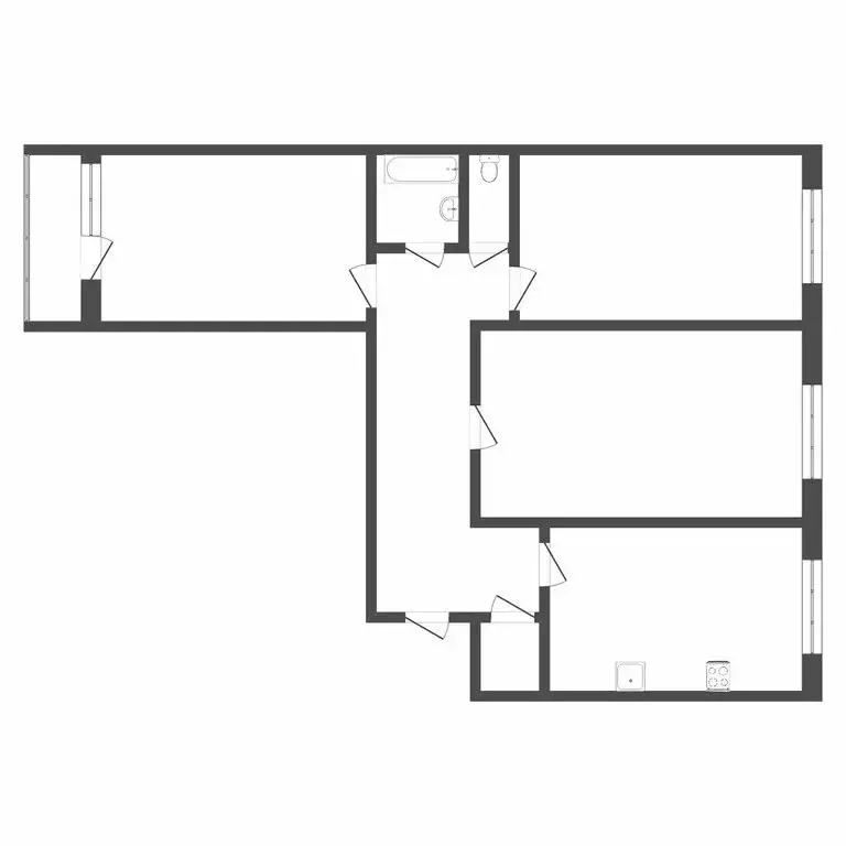 3-комнатная квартира: Тюмень, Стартовая улица, 5 (65.8 м) - Фото 1