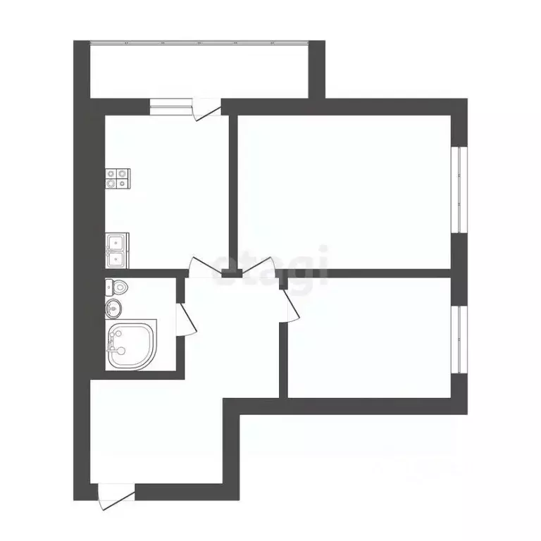 2-к кв. Мордовия, Саранск просп. 60 лет Октября, 2/6 (58.9 м) - Фото 1