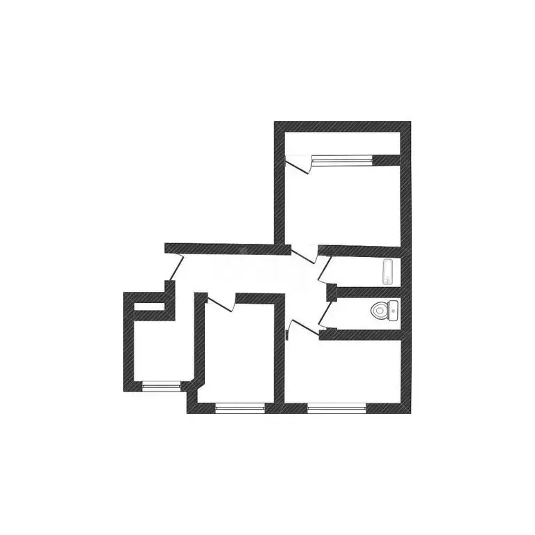 3-комнатная квартира: Бийск, улица Александра Матросова, 47/1 (65 м) - Фото 1