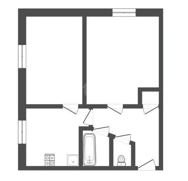 2-комнатная квартира: Прокопьевск, Институтская улица, 84 (41.2 м) - Фото 0