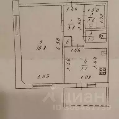 1-к кв. Кировская область, Киров ул. Щорса, 21 (34.0 м) - Фото 0