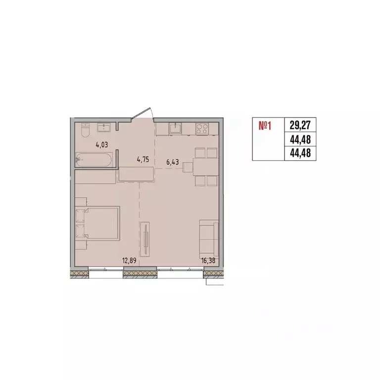 2-к кв. Иркутская область, Иркутский муниципальный округ, Маркова рп, ... - Фото 1