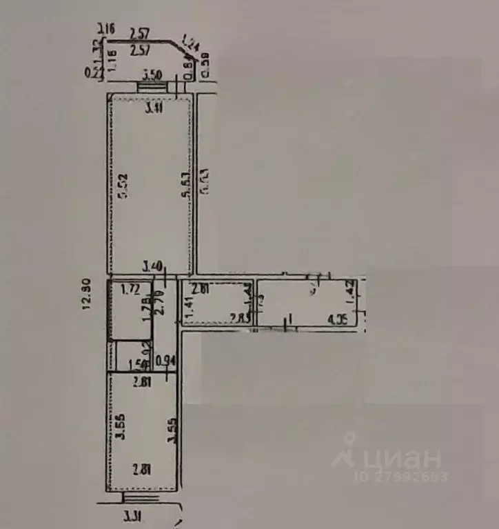 1-к кв. Орловская область, Орел Планерная ул., 73 (39.8 м) - Фото 1