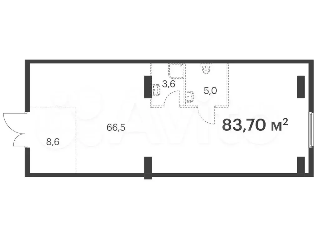 Продам помещение свободного назначения, 83.7 м - Фото 0