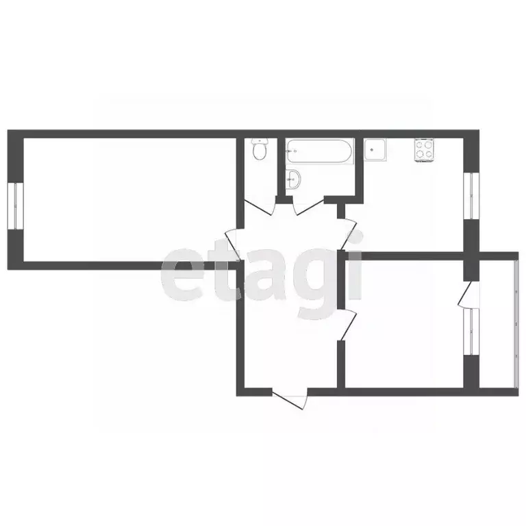 2-к кв. Тверская область, Ржев ул. Игоря Верещагина, 8 (44.2 м) - Фото 2