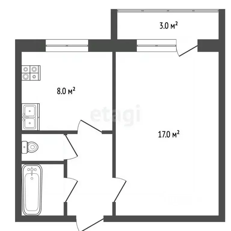 1-к кв. Московская область, Балашиха ул. Свердлова, 55 (35.0 м) - Фото 2