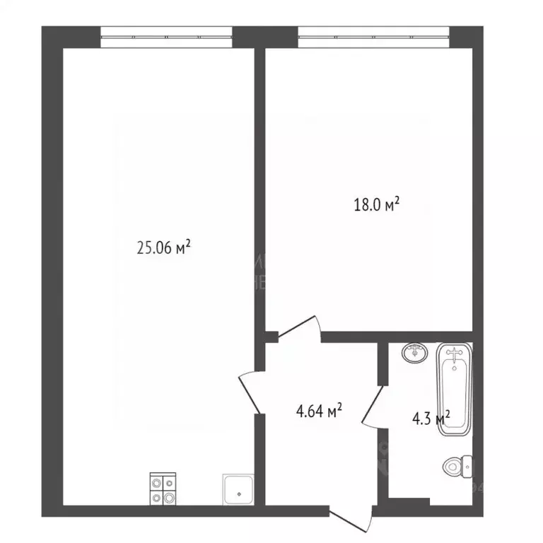 1-к кв. Тюменская область, Тюменский муниципальный округ, д. Дударева ... - Фото 2