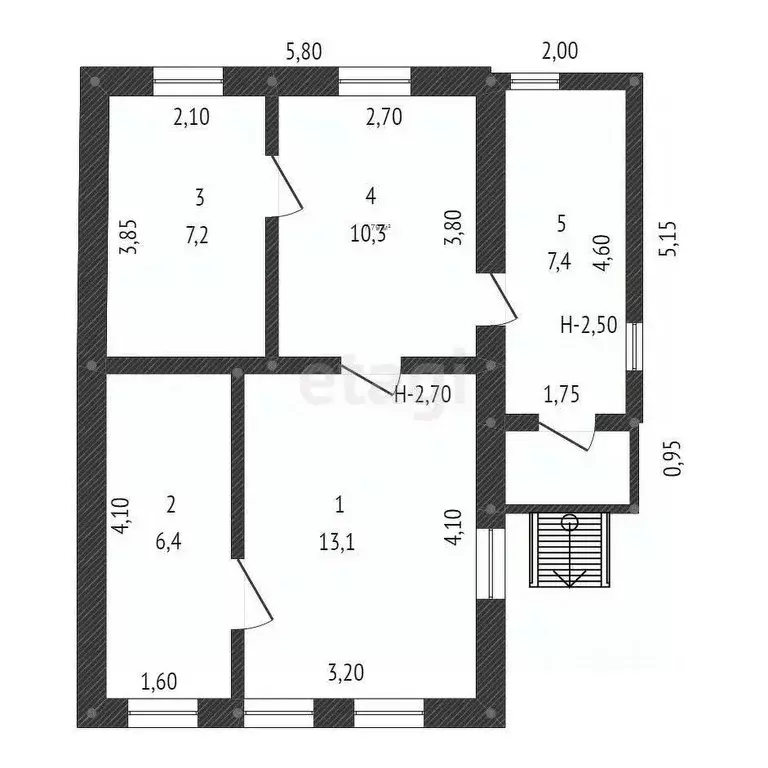 Дом в Белгородская область, Белгород Сумская ул., 176 (45 м) - Фото 2