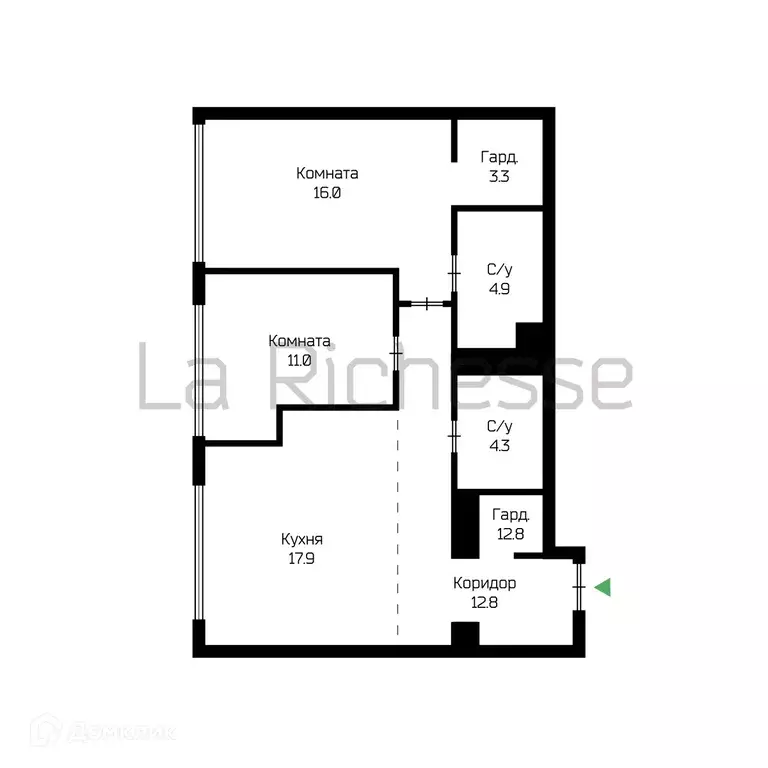Продаётся 2-к квартира, 71.9 м - Фото 1