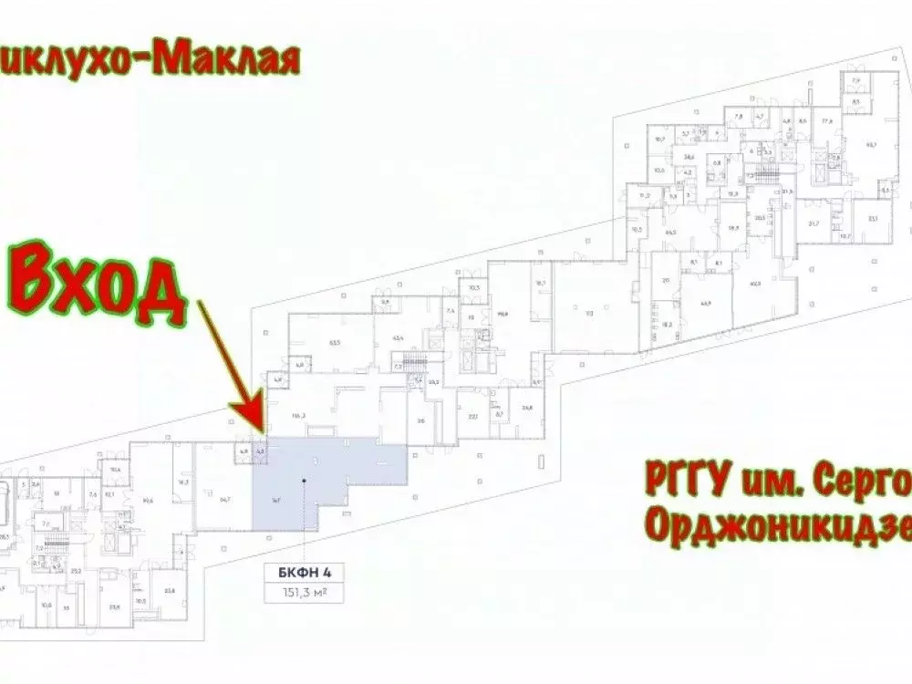 Торговая площадь в Москва Миклухо-Маклая ул., вл23 (151 м) - Фото 2