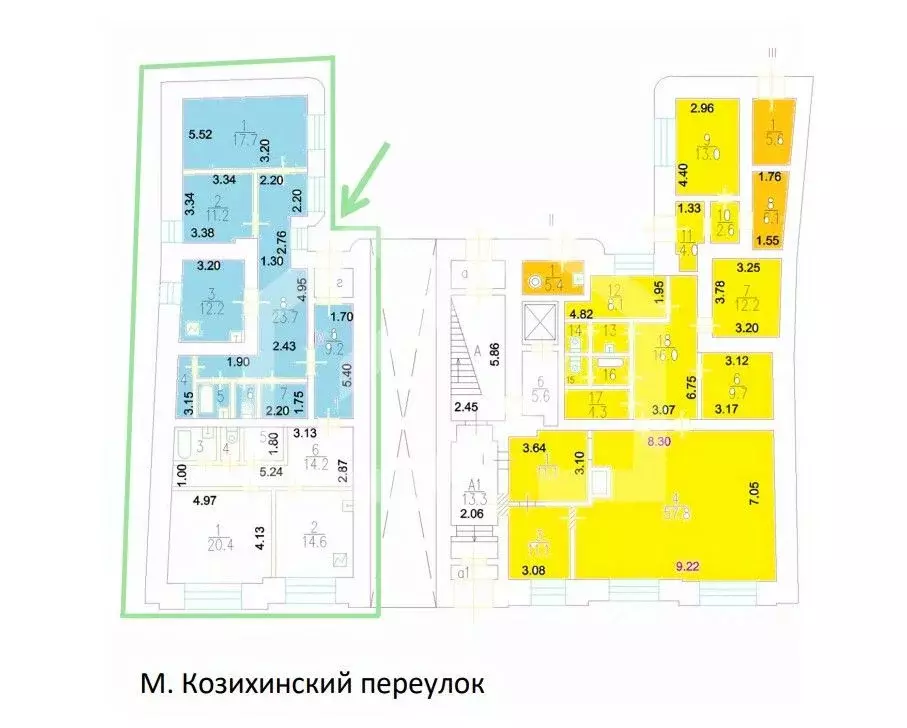 Торговая площадь в Москва Малый Козихинский пер., 4 (144 м) - Фото 2
