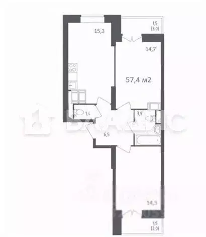 2-к кв. Московская область, Красногорск городской округ, Путилково пгт ... - Фото 1