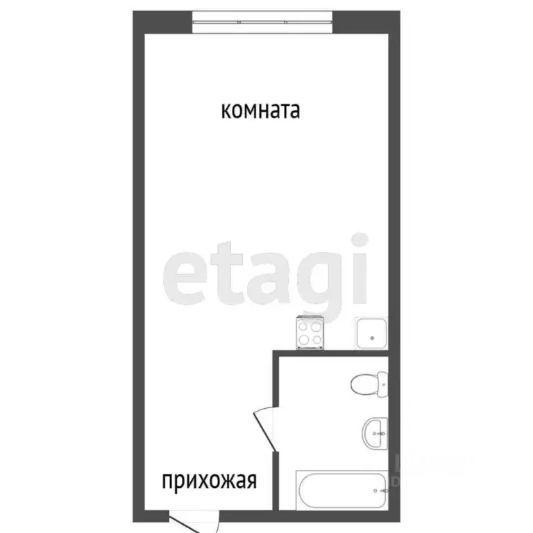 1-к кв. Красноярский край, Красноярск Зеленая Роща мкр, ул. ... - Фото 2