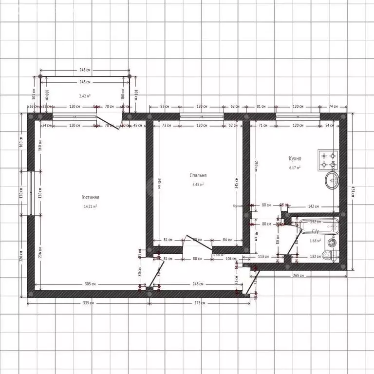 2-комнатная квартира: Ангарск, 12-й микрорайон, 19 (41.1 м) - Фото 1