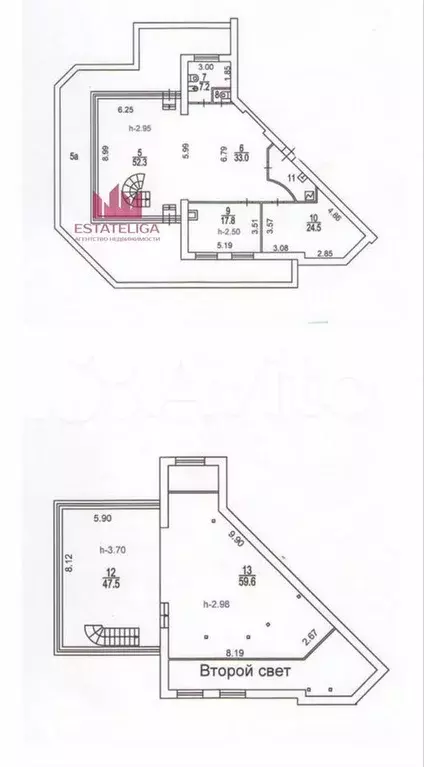 5-к. квартира, 355 м, 20/20 эт. - Фото 0