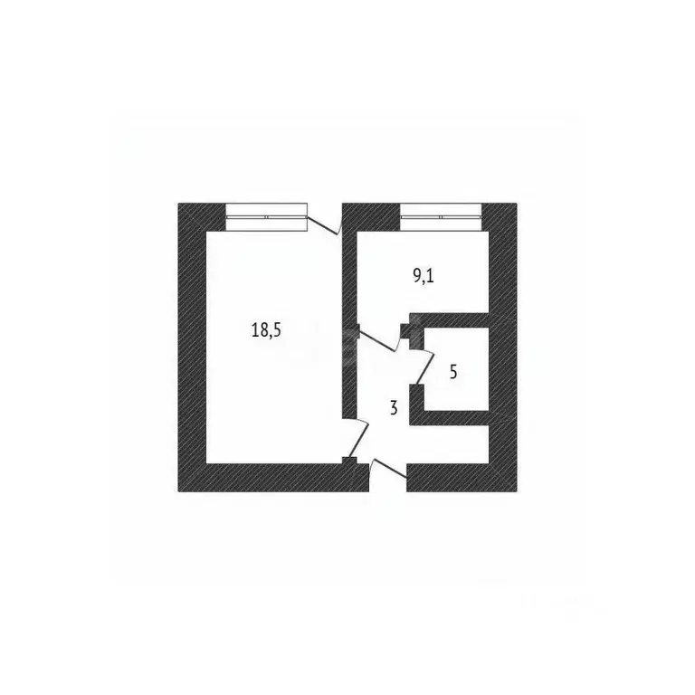 1-к кв. Башкортостан, Нефтекамск Социалистическая ул., 62А (35.4 м) - Фото 2