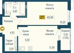 2-комнатная квартира: Екатеринбург, улица Татищева, 105 (47.5 м) - Фото 1