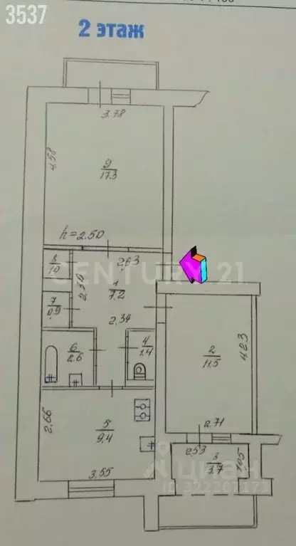 2-к кв. Севастополь ул. Хрусталева, 159А (51.3 м) - Фото 2