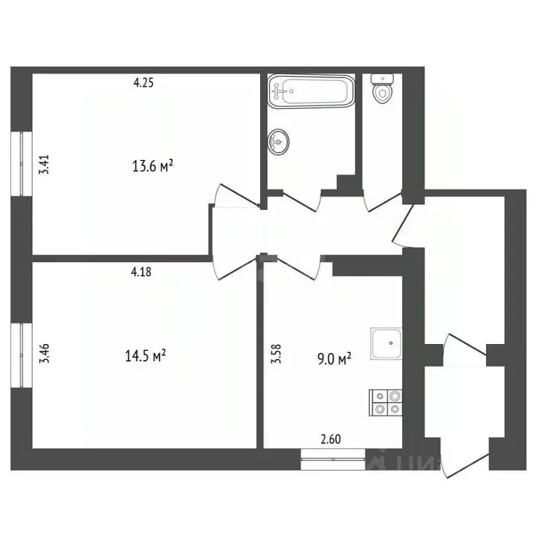 Дом в Белгородская область, Белгород Красная ул., 11/2 (53 м) - Фото 2