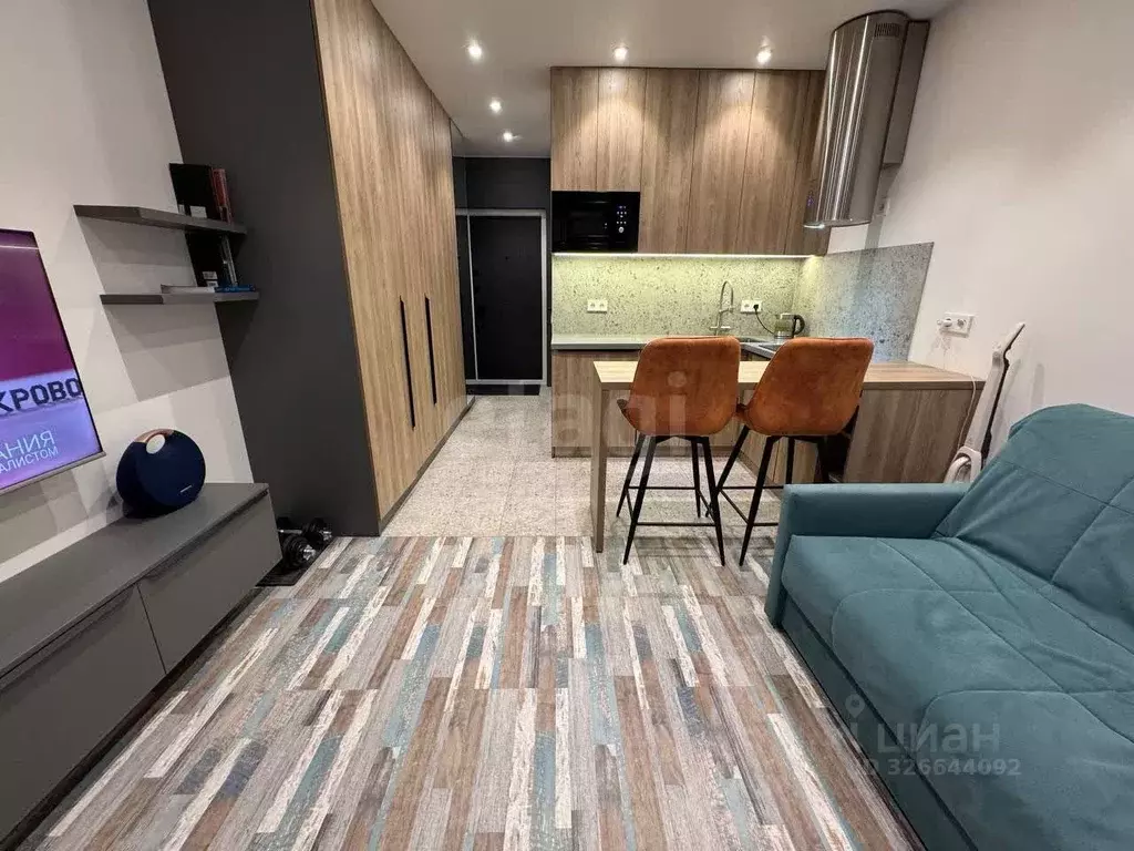 Студия Москва ул. Маршала Сергеева, 3 (19.6 м) - Фото 2