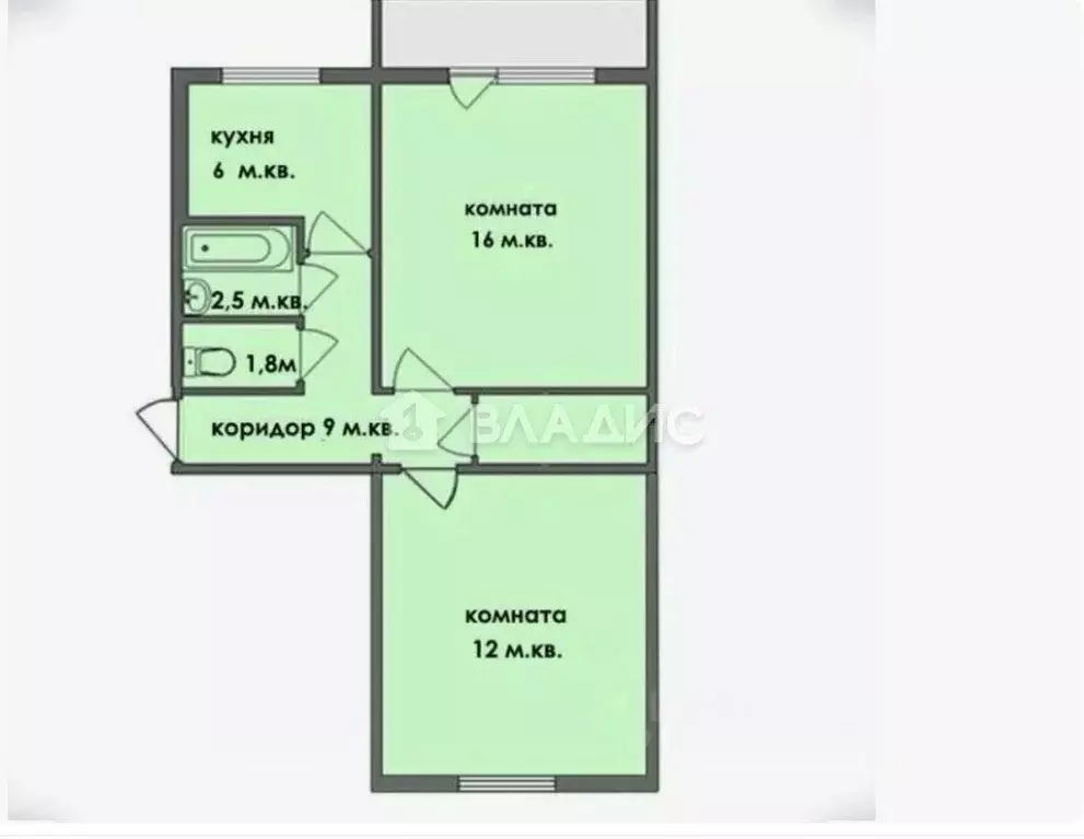 2-к кв. Пензенская область, Пенза ул. Аустрина, 150А (52.2 м) - Фото 2