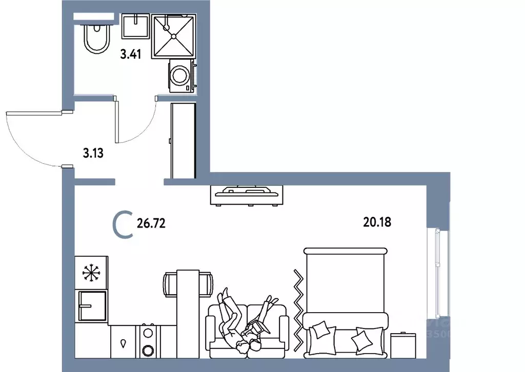 Студия Свердловская область, Екатеринбург муниципальное образование, ... - Фото 1