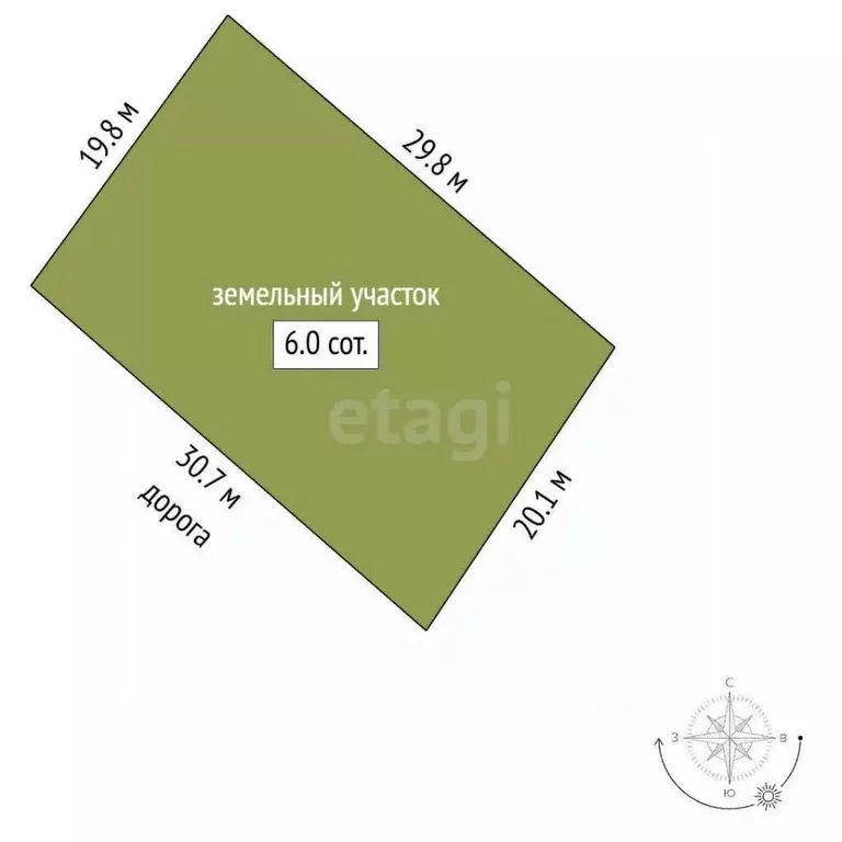 Участок в Ханты-Мансийский АО, Ханты-Мансийск Поплавок СОТ, 26 (6.0 ... - Фото 2