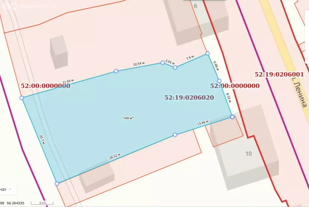 Участок в Бор, переулок Ленина (7.5299997 м) - Фото 1