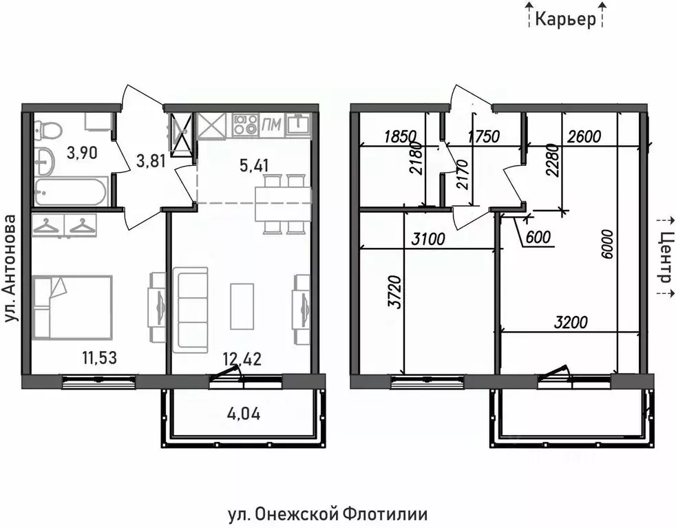 2-к кв. Карелия, Петрозаводск ул. Онежской Флотилии, 10 (41.11 м) - Фото 0